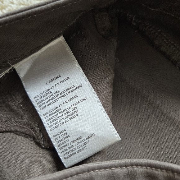 Lagence skinny jeans sage green womens 29 - Picture 5 of 10